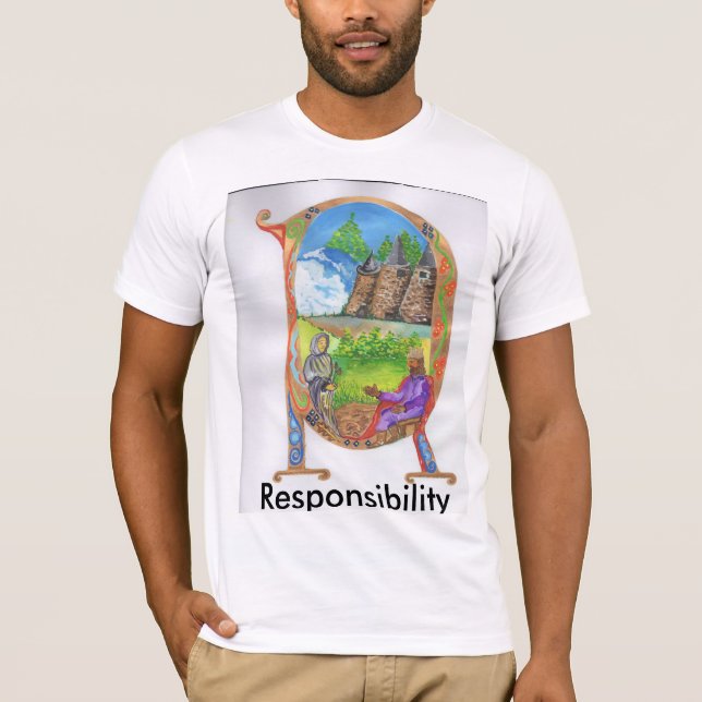 Upplyst r-T-tröja Tee (Framsida)