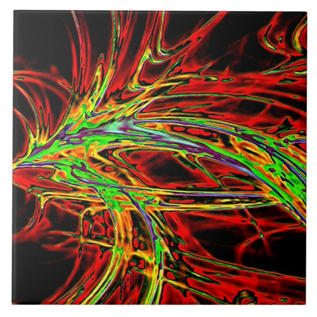 Upplyst regnbåge av lamm kakelplatta (Framsidan)