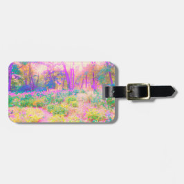 Upplyst Rosa och Coral Garden Ligcape Bagagebricka