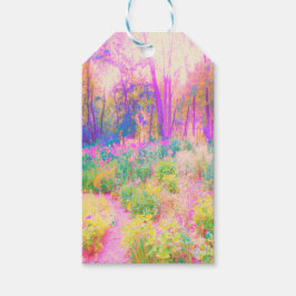 Upplyst Rosa och Coral Garden Ligcape Presentetikett