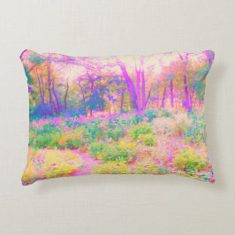 Upplyst Rosa och Coral Garden Ligcape Prydnadskudde