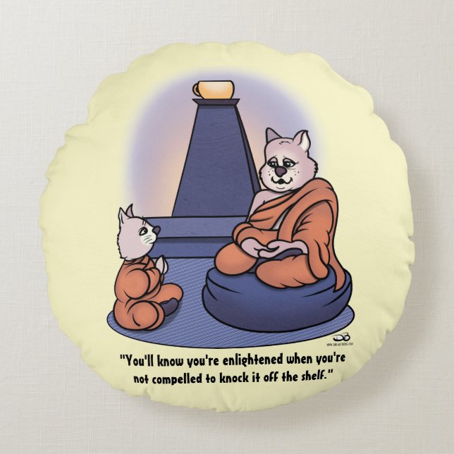 Upplyst Rund Kudde (Framsidan)