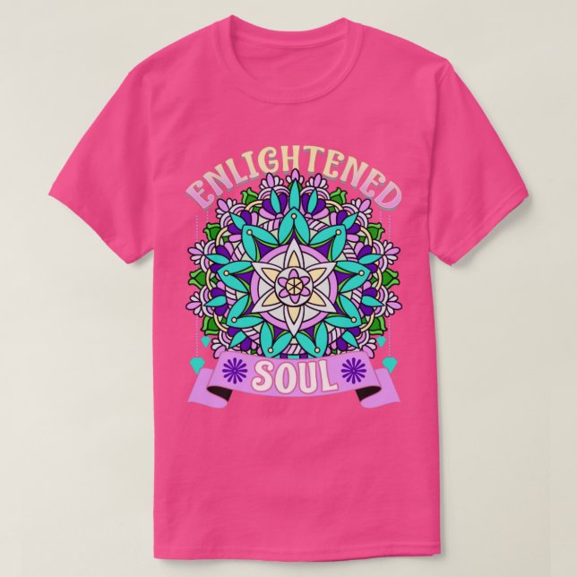 Upplyst Soul Spirit Spirituality Mandala Zen D T Shirt (Design framsida)