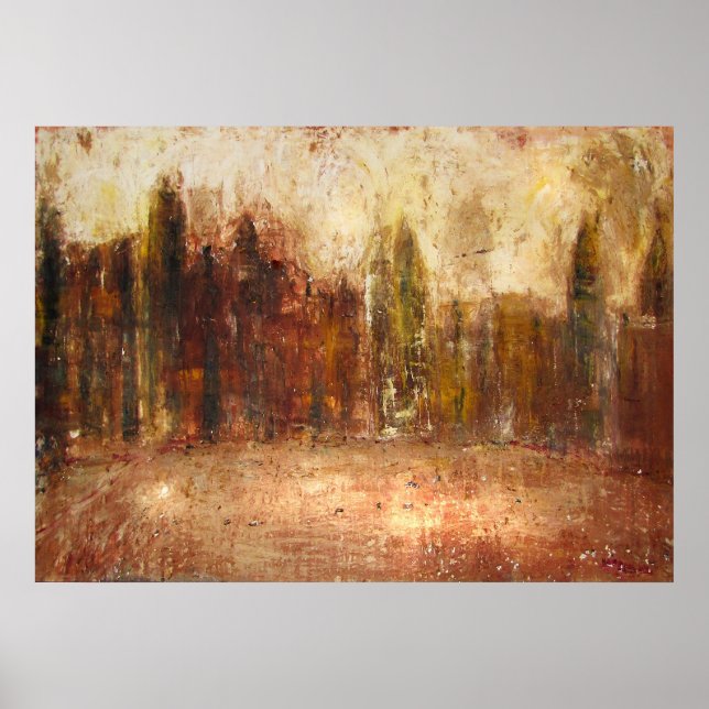 Upplyst stad poster (Framsidan)