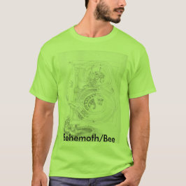 Upplyst svartvit b-T-tröja Tee