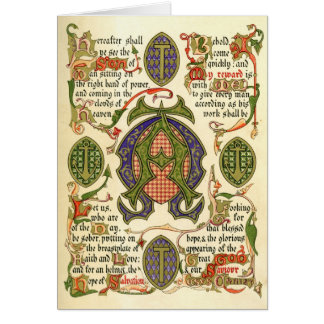 Upplyst symbol som visar festival av adventen hälsningskort