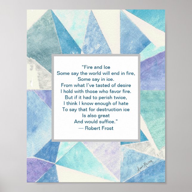 Upplyst vinter poster (Framsidan)