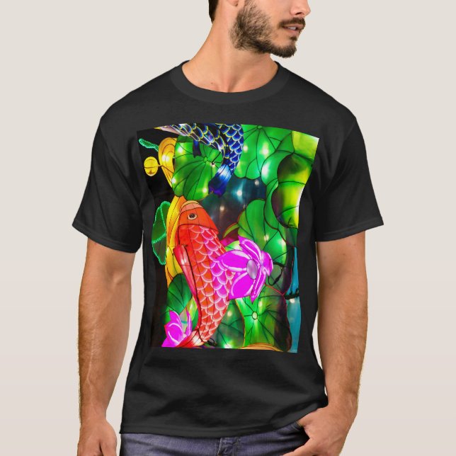 Upplysta Koi T Shirt (Framsida)