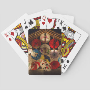 Upplysta parasoler casinokort