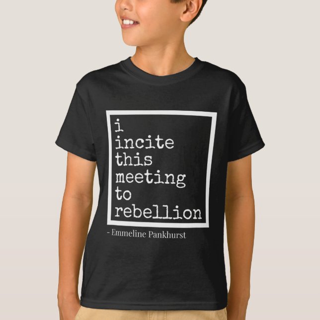 Uppmana mötet till uppror t shirt (Framsida)