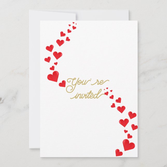 Uppmaning från klassisk Grönt och Guld Botaniska B Inbjudningar (Baksida)