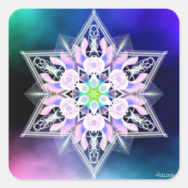 Uppmaning Fyrkantigt Klistermärke (Framsida)