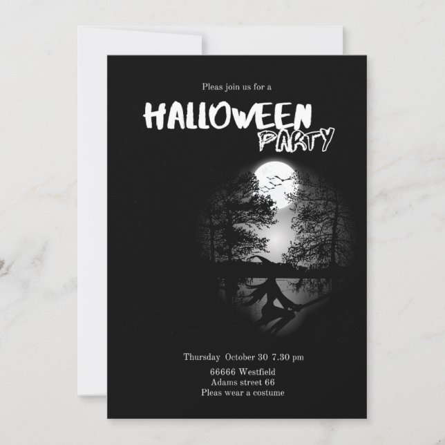 Uppmaning Halloween Inbjudningar (Framsida)