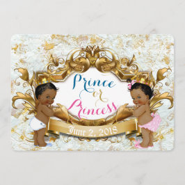 Uppmaning till afrikanska prins & Princess Gender Inbjudningar