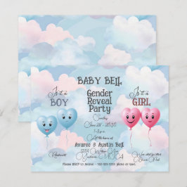 Uppmaning till Baby Gender-visning Inbjudningar