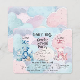 Uppmaning till Baby Gender-visning Inbjudningar