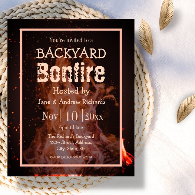 Uppmaning till Backyard Bonfire Flygblad (Skapare uppladdad)