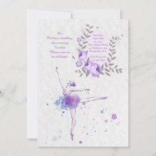Uppmaning till Ballerina Inbjudningar