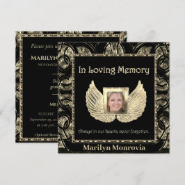 Uppmaning till begravning/Firande av livförsäkring Inbjudningar