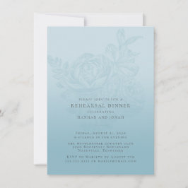 Uppmaning till blått Blommigt, Bröllop, middagsinb