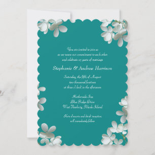 Uppmaning till Blommigt Vow Renewal Scripture Inbjudningar