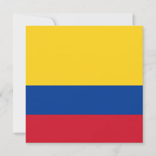Uppmaning till Colombias Flagga Inbjudningar