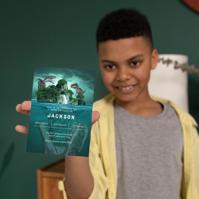 Uppmaning till Dinosaur-födelsedag Inbjudningar (Skapare uppladdad)