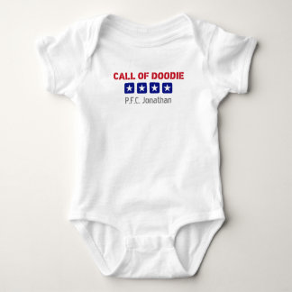 Uppmaning till Doodie US-militären Théed Baby Body T Shirt