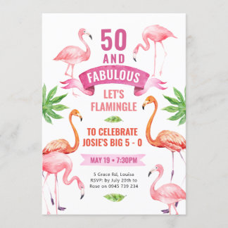 Uppmaning till eldupphör, tropisk flamingo inbjudningar