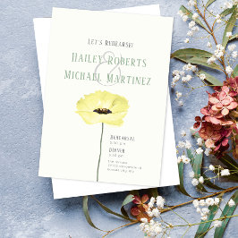 Uppmaning till enkel Butternut Poppy Rehearsal Din Inbjudningar