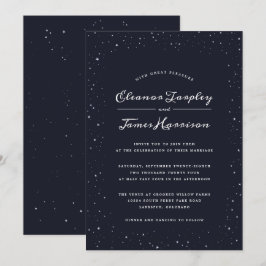 Uppmaning till Färg-bröllop i Starry Night Anpassa Inbjudningar