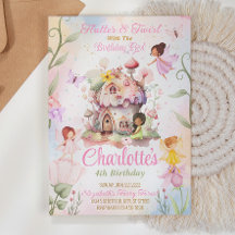Uppmaning till Flutter och Twirl Fairy Birthday