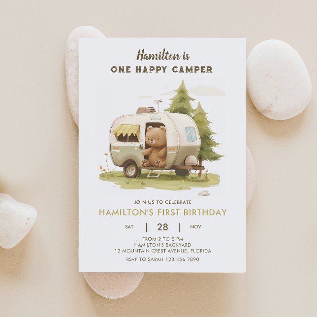 Uppmaning till födelsedag med ett Lycklig-kamper 5 Inbjudningar (Skapare uppladdad)