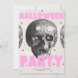 Uppmaning till Gothic Döskallar Halloween fest Inbjudningar