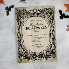 Uppmaning till Gothic Ram Halloween fest Inbjudningar