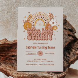 Uppmaning till Groovy Birthday Inbjudningar