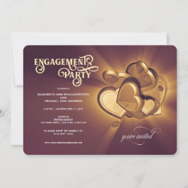 Uppmaning till gyllene Förlovningsfester Meddelande