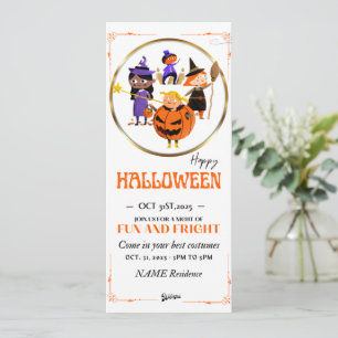 Uppmaning till halloweenpumkin boo baby inbjudningar