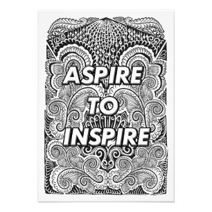UPPMANING TILL INSPIRE - positiv Påstående-Offert Fototryck