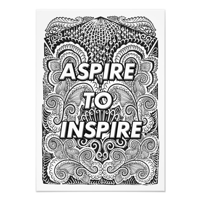 UPPMANING TILL INSPIRE - positiv Påstående-Offert Fototryck (Framsidan)