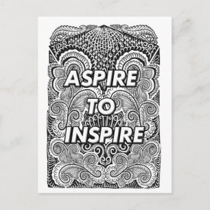 UPPMANING TILL INSPIRE - positiv Påstående-Offert Vykort