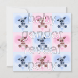 Uppmaning till Lambs Baby Gender Reveal Party Inbjudningar