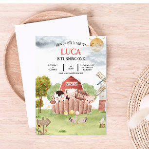 Uppmaning till lantbruksburna djur julkort