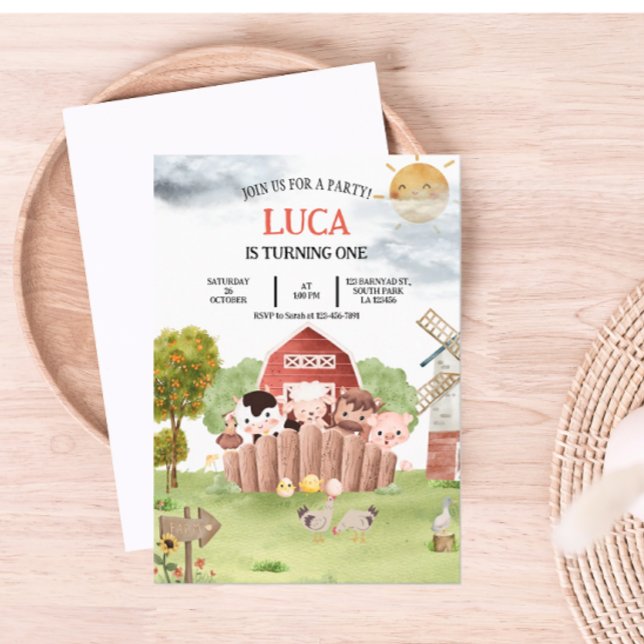 Uppmaning till lantbruksburna djur julkort (Skapare uppladdad)