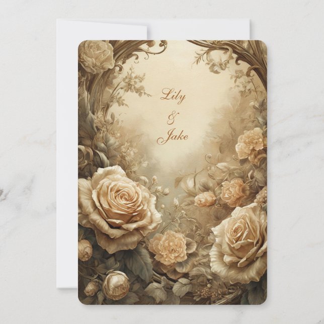 Uppmaning till Loely Ro Brölloping Inbjudningar (Baksida)