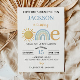 Uppmaning till nederbörd för solskina regnbåge 1:a inbjudningar