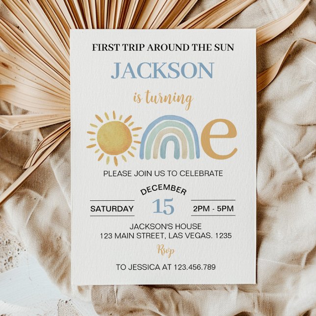 Uppmaning till nederbörd för solskina regnbåge 1:a inbjudningar (Skapare uppladdad)