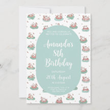 Uppmaning till Pastel Cat Birthday - Cute Bassäng