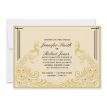 Uppmaning till peacock Elegance Art Deco Flair Wed