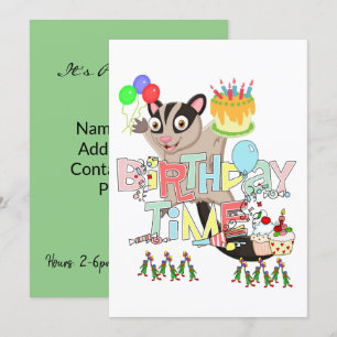 Uppmaning till Possum Cake Grattis på födelsedagen Inbjudningar